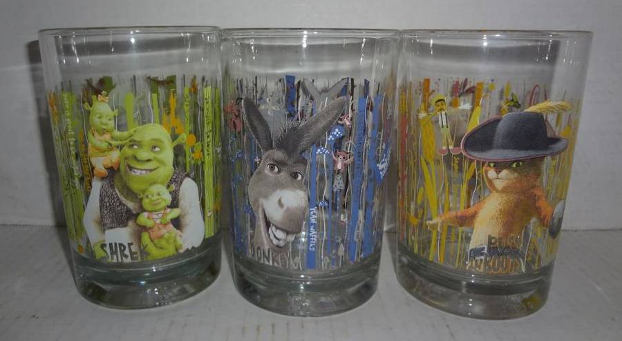 McDonald's Shrek Glass for sale