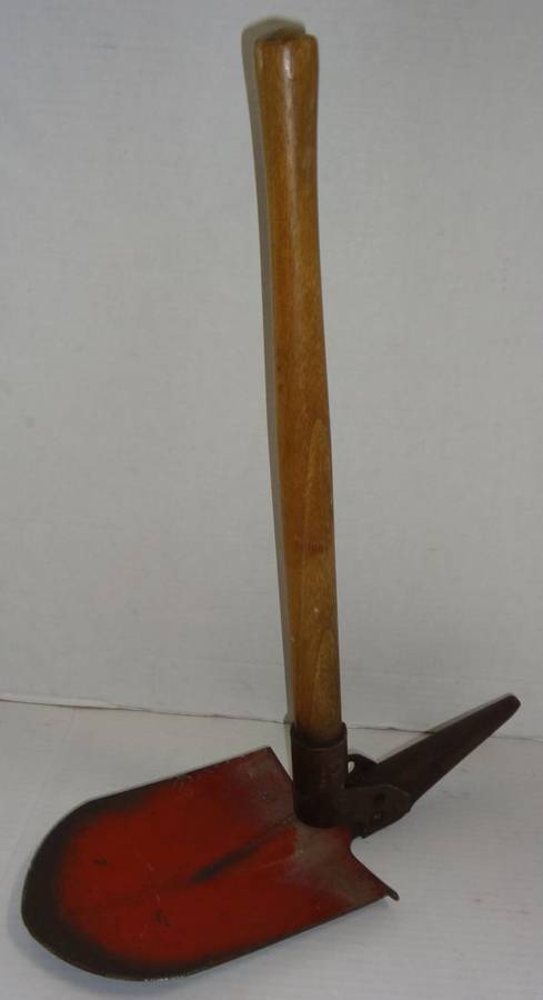 Vintage Folding Shovel Pick, Military, Survival, Camping