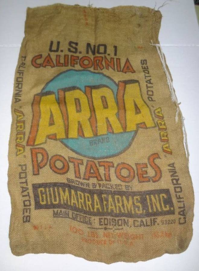 Vintage burlap potato discount sacks