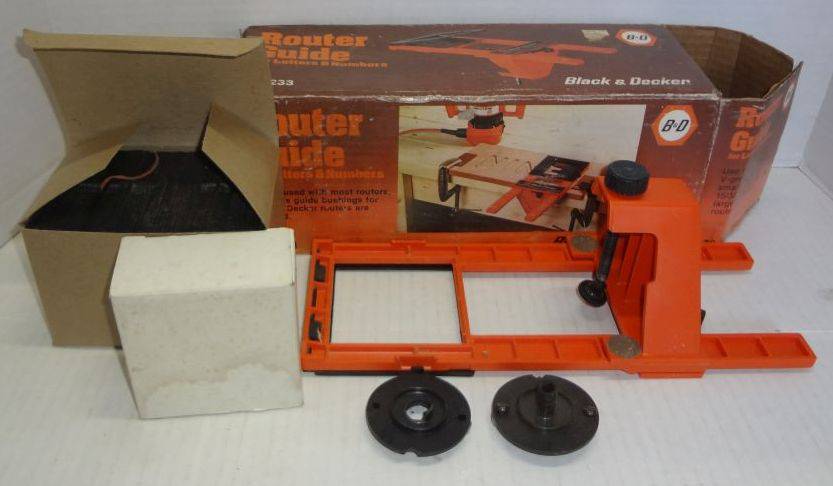 Vintage Black Decker Router Guide For Letters and Numbers Model