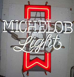 Michelob Beer Ribbon Neon Sign