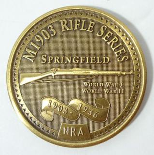 Vintage Commemorative NRA Coin M1903 Rifle Series Springfield 1903