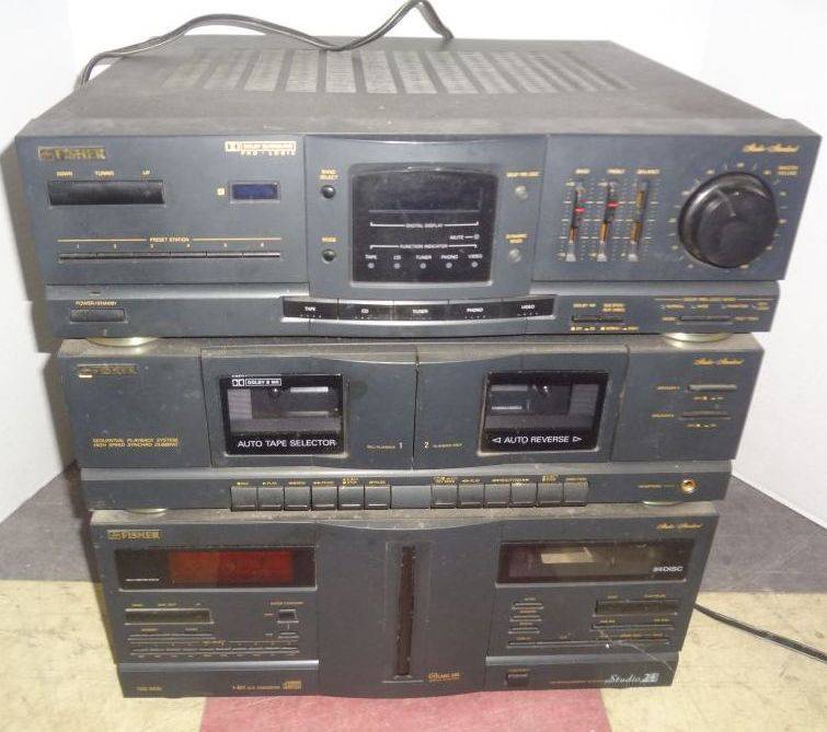 Large Fisher CD Player System, Cassette, Etc. TAD 9425, Tested And