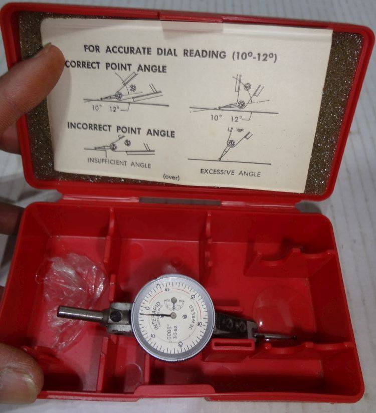 Item 312B1 INTERAPID DIAL TEST Indicator 11/2 DIA FACE, 45 OFF