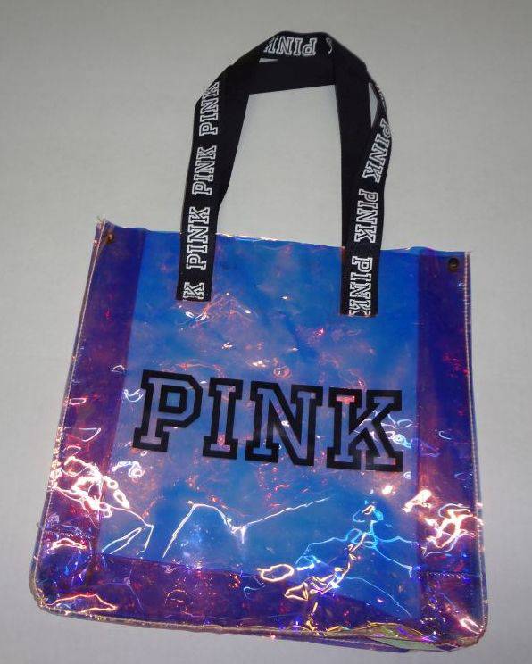 Victoria secret pink holographic bag sale