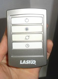 Lasko High Velocity Blower Model 4920, With Remote Control and Batteries,  Runs on 120V Plug, High Medium and Low 4-Hour Timer, Light and Dark Gray  Plastic, Automatic Right To Left Does Not