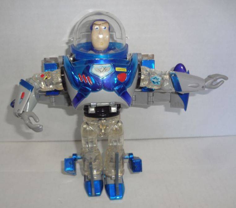 2000 Mattel Buzz Lightyear Toy Story 2 Clear Metal Morphers