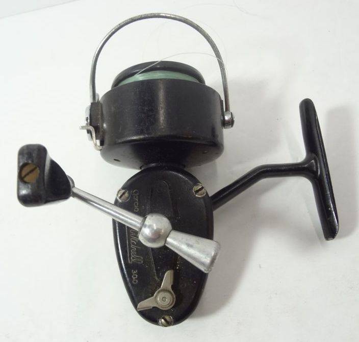 Vintage Garcia Mitchell 300C Spinning Open Face Fishing Reel, Good