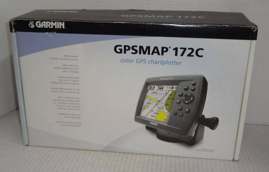 træner fremstille toilet Garmin GPSMAP 172C Color GPS Chartplotter, New In Box, 6"W x 3"D x 5"H  Auction | 1BID