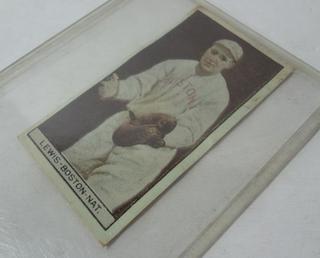 lewis 1912 tobacco card value 1912 Tobacco Card Lewis Boston NL Good Condition Auction