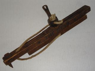 Vintage *The Star* Wood and Cast Iron Carpet Stretcher Tool