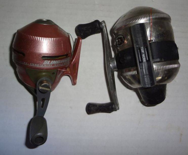 Zebco Slingshot Pink and 733 The Hawg Fishing Reels, From An Estate, Looks  In Good Condition, Up To 4 3/4L Auction