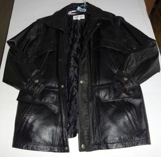 Charles klein black leather jacket discount