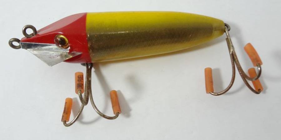 Vintage Miracle Lure Big Mo Red Head Gold Flash Fishing Lure Florida Plug  6L Very Good Condition Auction