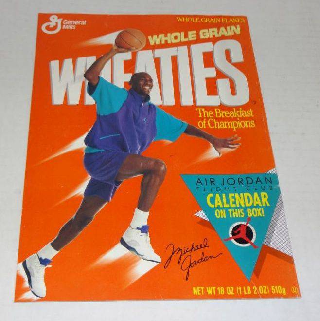 Michael Jordan 1991 Calendar, Wheaties, Good Condition, 8 1/4
