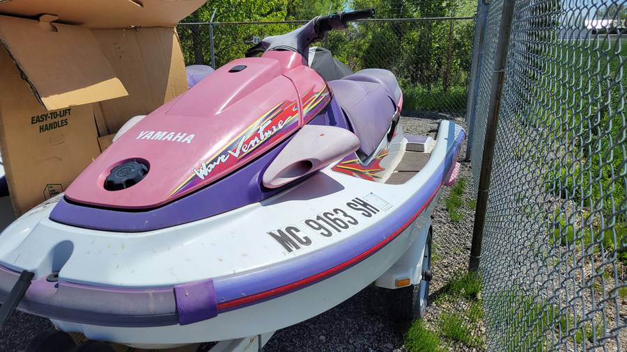 1997 Yamaha 1100 Triple jet ski for sale due to non payment of rent. We do not have the keys and the trailer is not included. Paperwork will be filled out to transfer