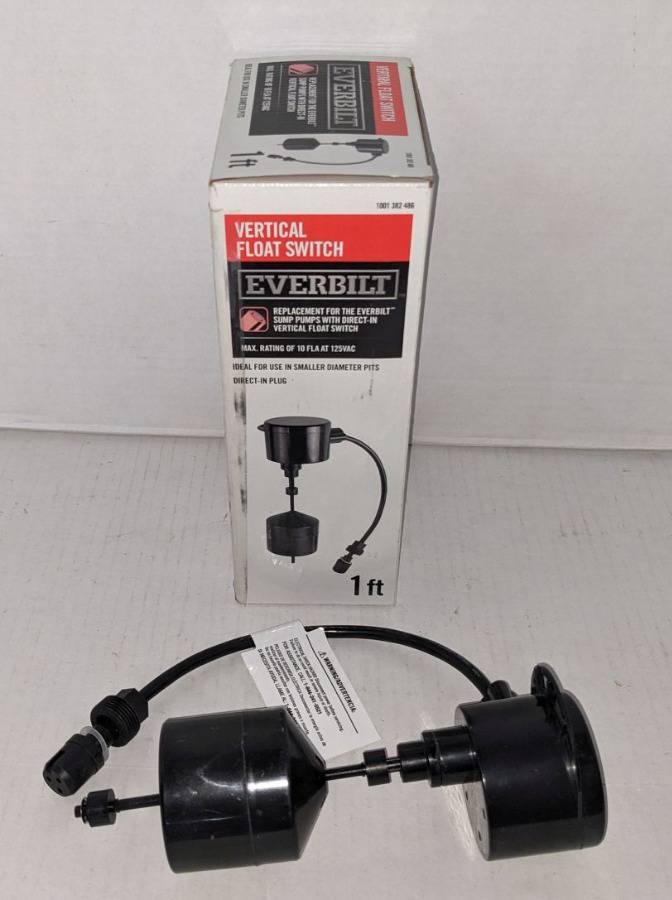 New Everbilt Vertical Float Switch Replacement for The Everbilt