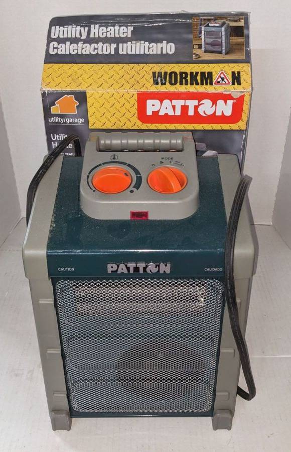 Very Nice Patton Workman Utility Heater, PUH9000, Tip Over and Overheat  Protection, 1500W, Good Condition, 10W x 9D x 14H Auction | 1BID