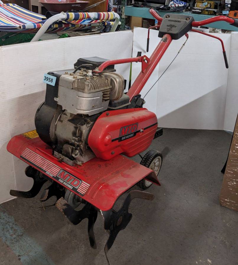 Mtd yard machine chain best sale drive tiller