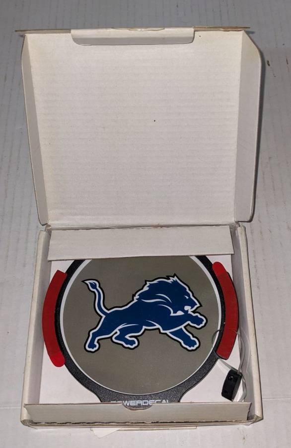 New Detroit Lions Power Decal, Battery Operated, Very Cool, 5'W