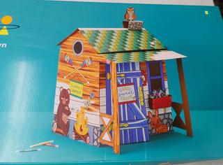 Color-Your-Own Cabin Craft Kit - Mondo Llama™ – Bargain Lane