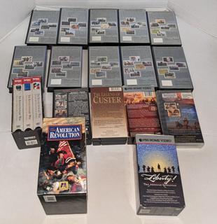 VHS Tapes, Mostly Civil War and Revolutionary War Documentaries