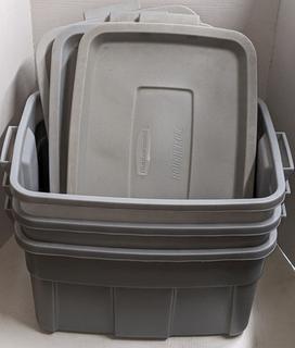 Rubbermaid Roughneck 10 gallon totes 3 for $10 for Sale in