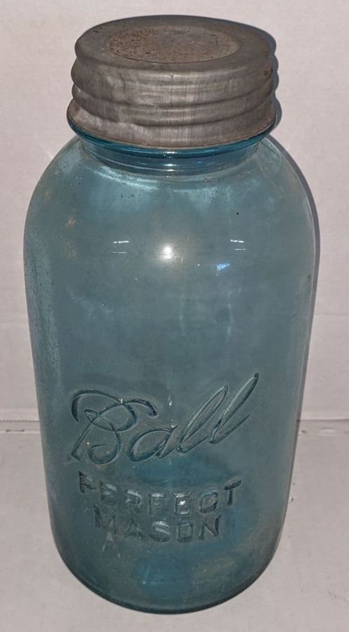 Sold at Auction: Large glass container