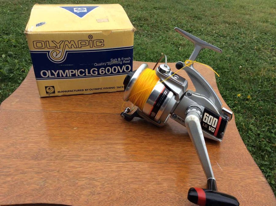 Vintage Olympic LG 600VO Fishing Reel Salt And Freshwater Spinning
