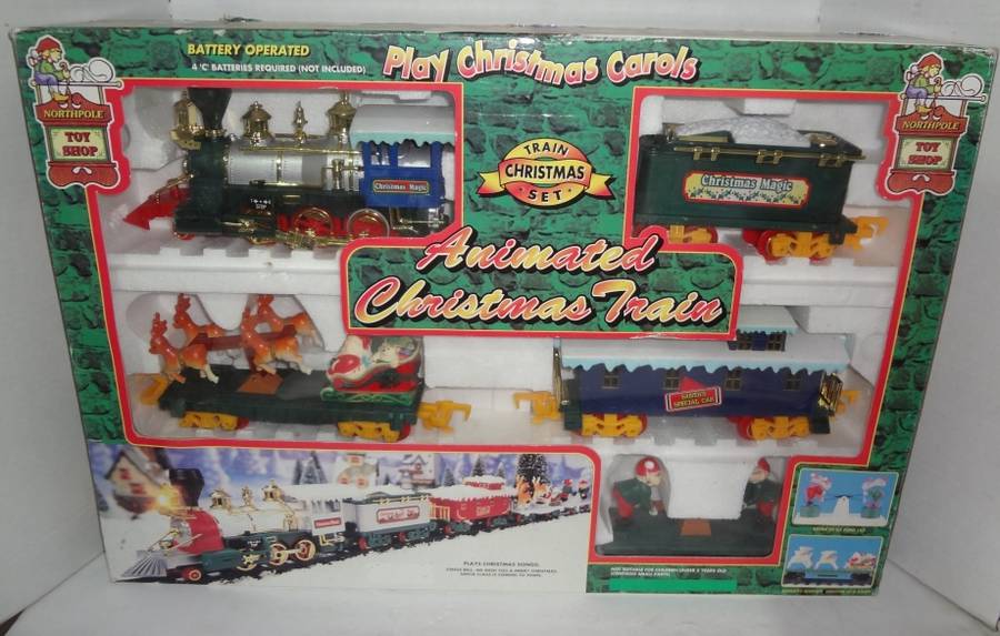 collectible christmas train set