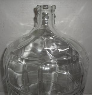 Vintage CRISA 5 Gallon 18.9 Liters Clear Glass Water Bottle Jug