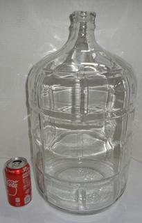 Vintage CRISA 5 Gallon 18.9 Liters Clear Glass Water Bottle Jug Made In  Mexico