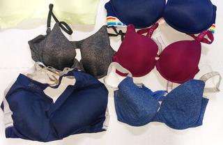 10) Victoria Secret Bras, Two Size 36D - Red Sparkle Strap and Purple  Sparkle Strap Cute, Rest in Variety of Sizes, All In Good Condition Auction