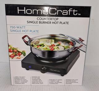 Homecraft Single Burner Hot Plate, 750 watt