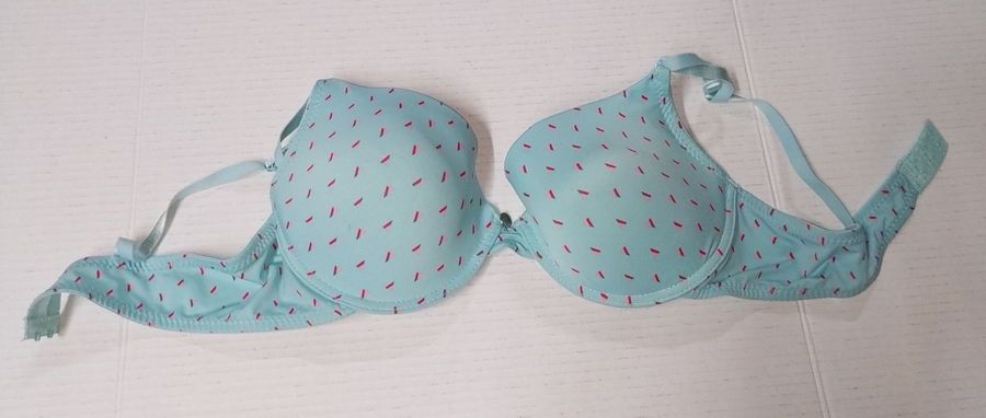 Ladies Size 38C By Jaclyn Smith, Blue Padded Underwire Bra, Good