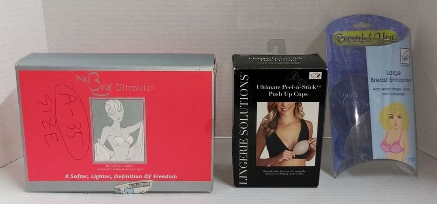 Large Breast Enhancers Like New In Package, Nu-Bra (A-35 Size