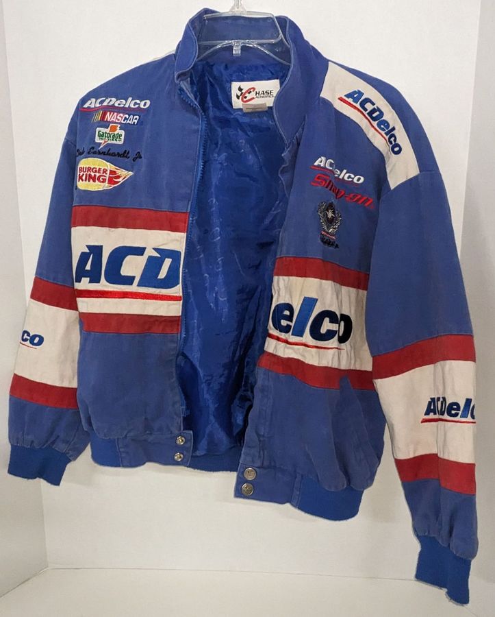 Boys Size Large Nascar AC Delco 3 Dale Earnhardt Denim Jacket by