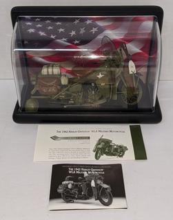 Vintage 1942 Harley Davidson WLA Military Motorcycle Diecast