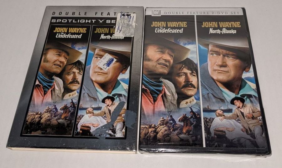 John Wayne DVD Movies 2 Pack New In Case Auction 1BID