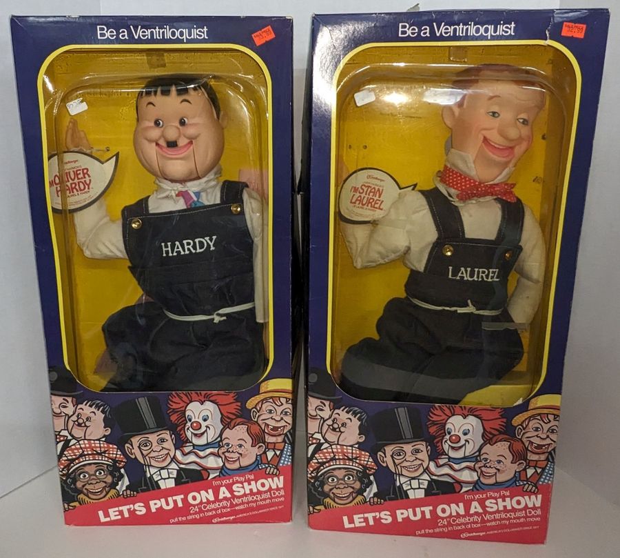 laurel and hardy dolls