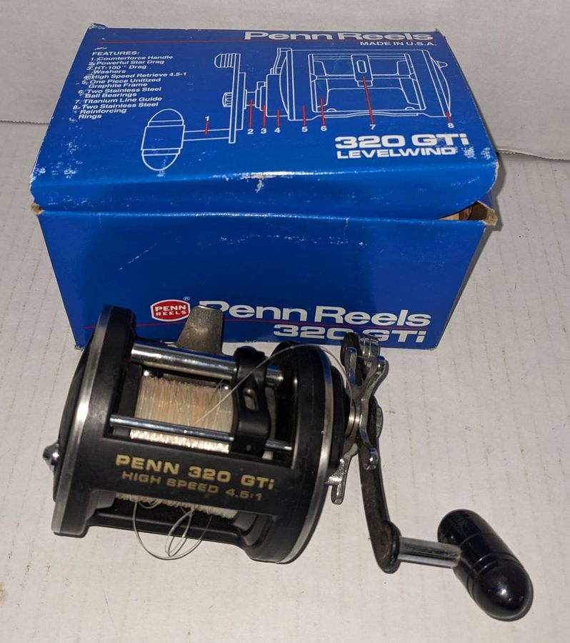 美品 ★ PENN 320 GTi GRAPHITE HIGH SPEED Penn 320 GTi High Speed 4.5:1 Graphite Fishing Reel