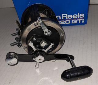 Penn Reels 320 GTI Level Wind Features One Piece Unitized Graphite Frame, Gear Ratio: 4.5-1, Cap; 320 Yards, 20 Lb Mono, Instructions Included, Good Condition, 6"L Auction | 1BID Penn Reels 320 GTI Level Wind Features One Piece Unitized Graphite Frame, Gear Ratio: 4.5-1, Cap; 320 Yards, 20 Lb Mono, Instructions Included, Good Condition, 6"L Auction | 1BID