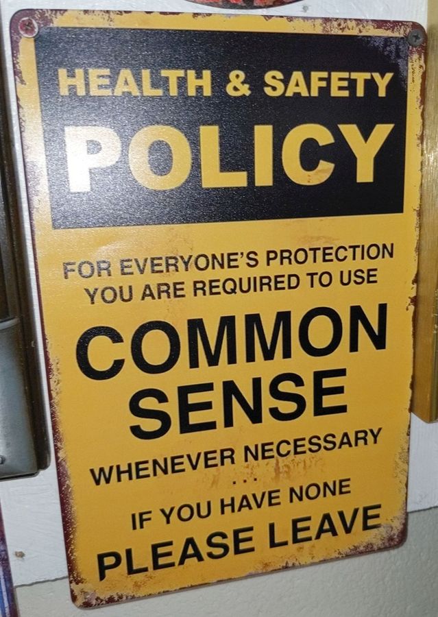 New Metal Sign, Health and Safety Policy For Everyone's Protection