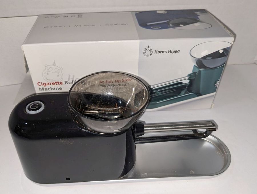 Cigarette Rolling Machine by Horns Hippo, Complete, Like New Condition, 9  1/2