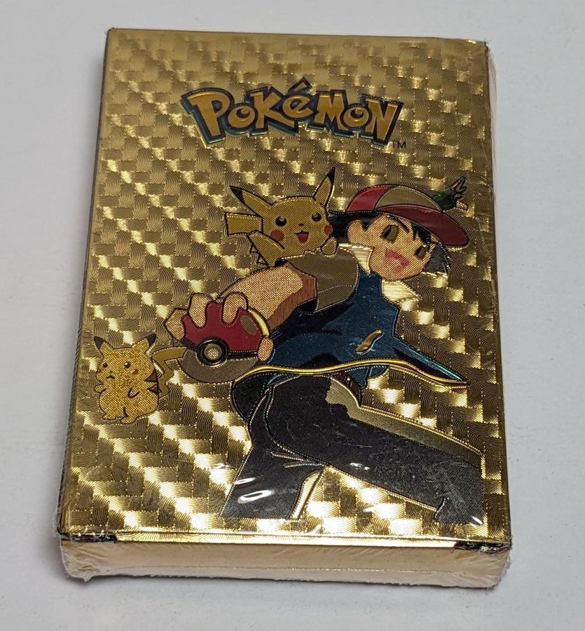 pokemon gold foil card pack Amazon.com: 55 PCS Cards Packs Rare Golden Cards Deck Box Gold for Fans/Kids/Collectors Gifts (No Duplicates) (55 Pcs A) : Toys & Games Relive history New Factory Sealed Pokemon Ultra