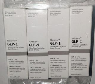 4) New Boxes Natravor Glp-1 Slim Fuse Satiator Burn Drops, 1 Oz, Increase Metabolic Rate, Suppress Appetite Auction