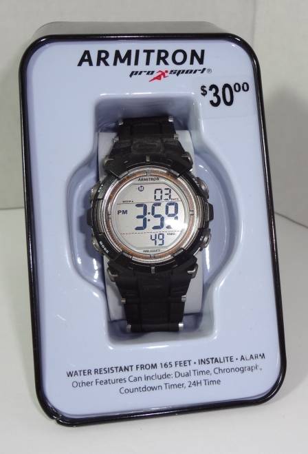 Armitron pro sport hot sale dual time watch