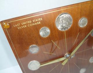 Two Numismatic Items- Marion Kay 1964 Last US Coinage Clock, Not