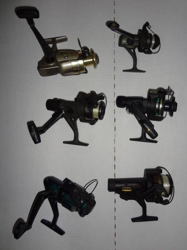 Six Graphite Fishing Reels Including: Shakespeare Alpha 540