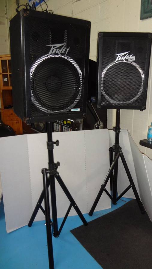 UPDATE: SELLS TO THE HIGHEST BIDDER** (2) Peavey 115 DL Pro Audio